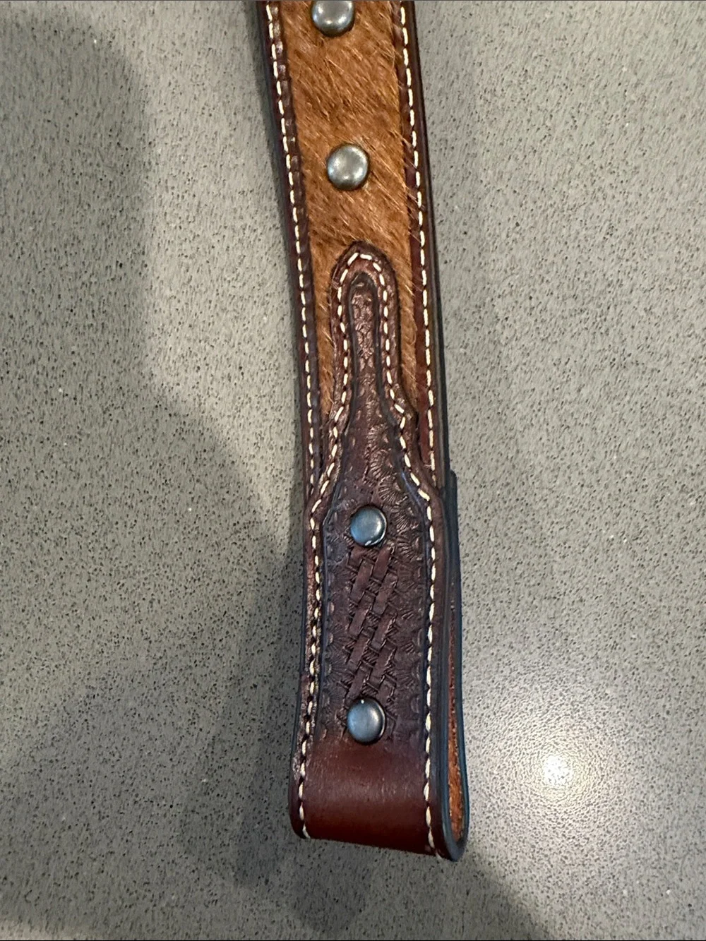 Ariat Brown Leather Studded Kids Belt